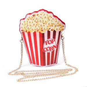 8198 Girls Cupcake Popcorn Egg Fruits Milk Box PU Crossbody Handbag Small